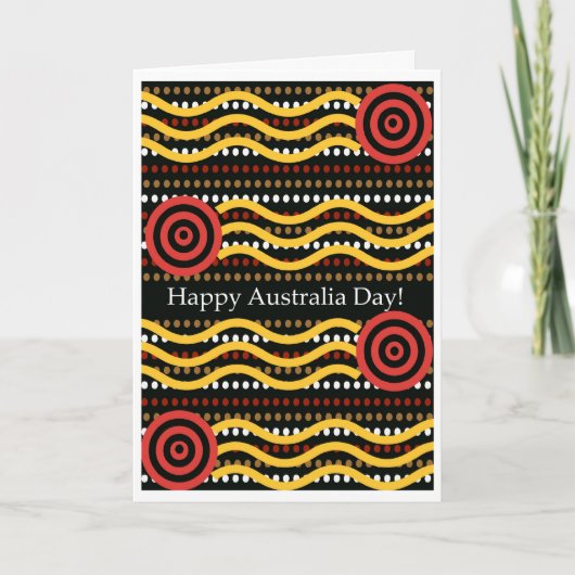 Het Wenskaart van de Dag van Australië, het Kaart (Voorkant)