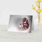 Het wenskaart van de diamant kaart (Gele Bloem)