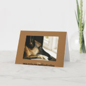 Het Wenskaart van de Duitse herder Kaart (Achterkant)