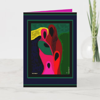 Het wenskaart van de FAMILIE door Kunstenaar Kaart