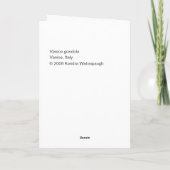 Het Wenskaart van de Gondel van Venetië Kaart (Achterkant)