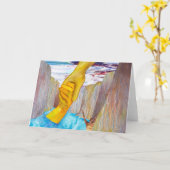 Het Wenskaart van de Gunst van de besparing Kaart (Gele Bloem)