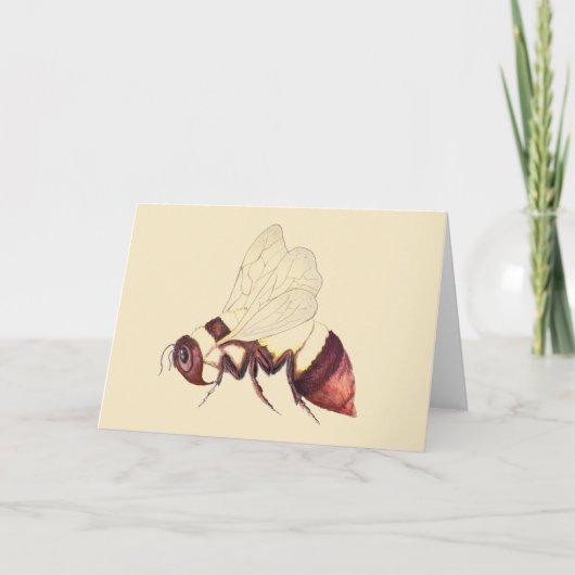 Het Wenskaart van de hommel Kaart (Voorkant)