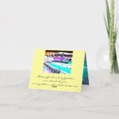 Het Wenskaart van de Kabelwagen Kaart (Achterkant)