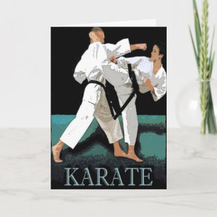 Het Wenskaart van de karate Kaart