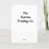 Het Wenskaart van de Karper van Yang van Ying Kaart (Achterkant)