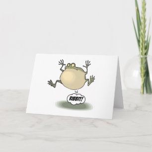 Het Wenskaart van de kikker Kaart
