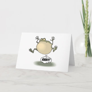 Het Wenskaart van de kikker Kaart