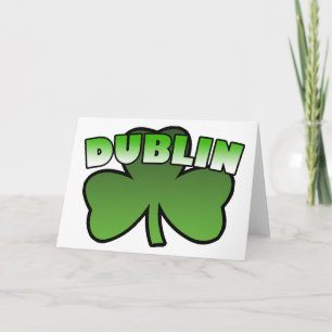 Het Wenskaart van de Klaver van Dublin Kaart