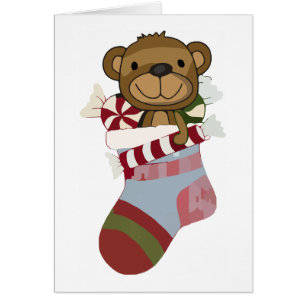 Het Wenskaart van de Kous van de teddybeer