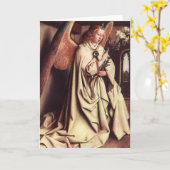 Het Wenskaart van de Kunst van de "Engel van Kaart (Gele Bloem)