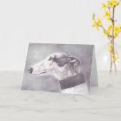 Het Wenskaart van de Kunst van de Hond van het Kaart (Gele Bloem)