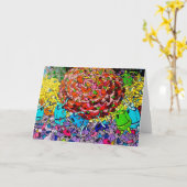 Het Wenskaart van de Kunst van Graffiti Kaart (Gele Bloem)