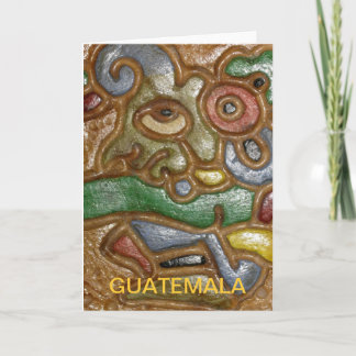 Het Wenskaart van de Kunst van Guatemala Kaart