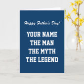 Het wenskaart van de legendeVaderdag van de Kaart (Gele Bloem)