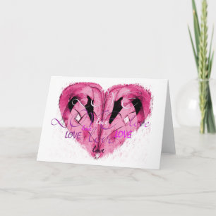Het Wenskaart van de liefde Feestdagen Kaart