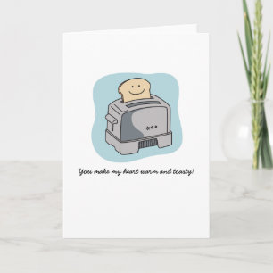 Het Wenskaart van de Liefde van de broodrooster - Kaart