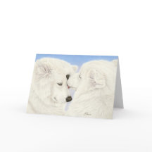 Het Wenskaart van de Liefde van Samoyed