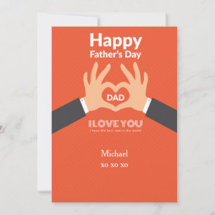 Het Wenskaart van de Liefde van vaderdag Kaart