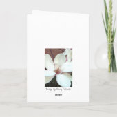 Het Wenskaart van de magnolia Kaart (Achterkant)