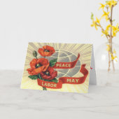 Het Wenskaart van de meidag Kaart (Gele Bloem)