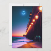 Het Wenskaart van de Moonlit Pier (Voorkant)