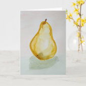 Het Wenskaart van de Peer van Watercolour Kaart (Gele Bloem)