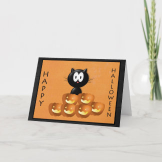 Het Wenskaart van de Pompoen van Halloween! Kaart