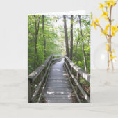 Het wenskaart van de promenade kaart (Gele Bloem)