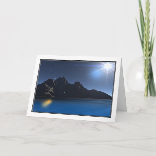 Het Wenskaart van de quasar Feestdagen Kaart (Voorkant)