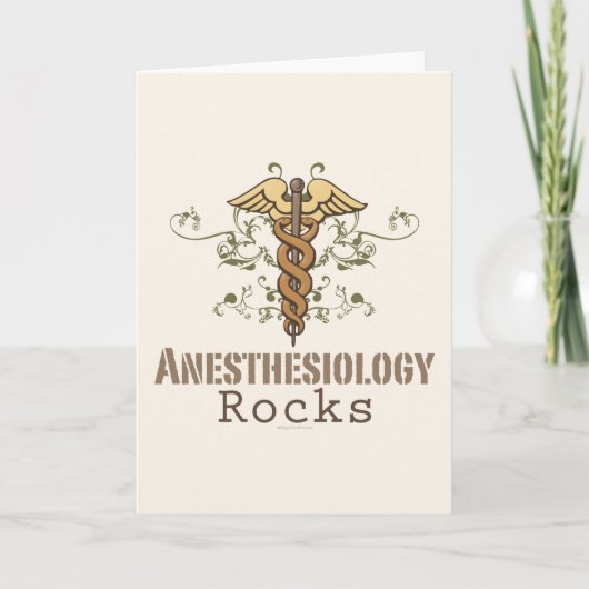 Het Wenskaart van de Rotsen van Anesthesiology Kaart (Voorkant)