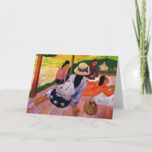 Het Wenskaart van de Siësta van Gauguin Kaart