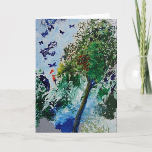 Het Wenskaart van de Tuin van de vlinder Kaart (Voorkant)