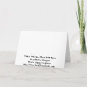 Het Wenskaart van de tulp Kaart (Achterkant)