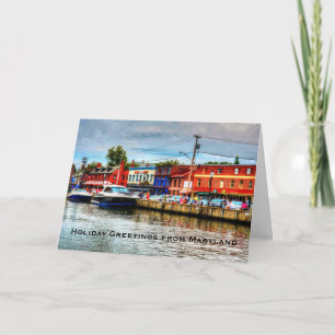 Het Wenskaart van de vakantie van Maryland Feestdagen Kaart