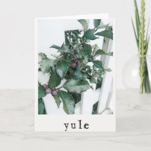 Het Wenskaart van de Vakantie van Yule Kaart
