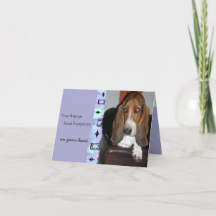 Het Wenskaart van de Verjaardag van Basset Hound Kaart