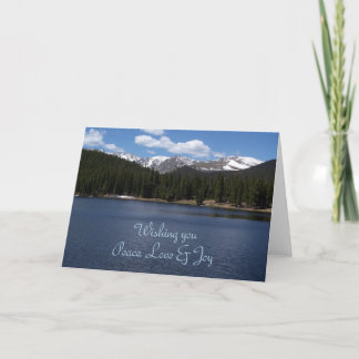 Het Wenskaart van de vrede, van de Liefde & van de Feestdagen Kaart