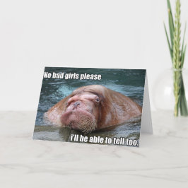 Het wenskaart van de Walrussen van Judgy Kaart