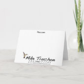 Het Wenskaart van de wasbeer Kaart (Achterkant)