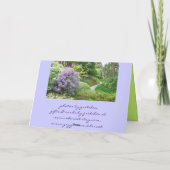 Het Wenskaart van de Weg van de Lavendel van de Kaart (Achterkant)