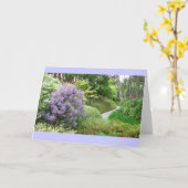 Het Wenskaart van de Weg van de Lavendel van de Kaart (Gele Bloem)