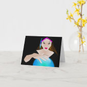 Het Wenskaart van de zigeuner Kaart (Gele Bloem)