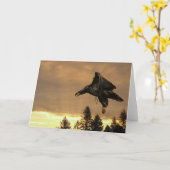 Het Wenskaart van de Zonsopgang van Eagle Kaart (Gele Bloem)