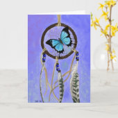 Het Wenskaart van Dreamcatcher Kaart (Gele Bloem)