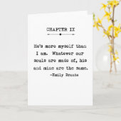 Het Wenskaart van Emily Bronte Quote Kaart (Gele Bloem)