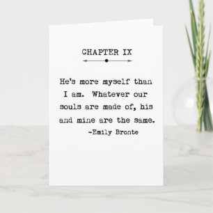 Het Wenskaart van Emily Bronte Quote Kaart