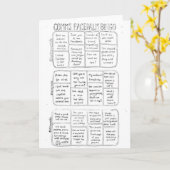 Het Wenskaart van Facepalm Bingo van Comms Kaart (Gele Bloem)