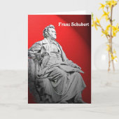 Het Wenskaart van Franz Schubert Kaart (Gele Bloem)