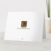 Het Wenskaart van gelukwensen Kaart (Achterkant)